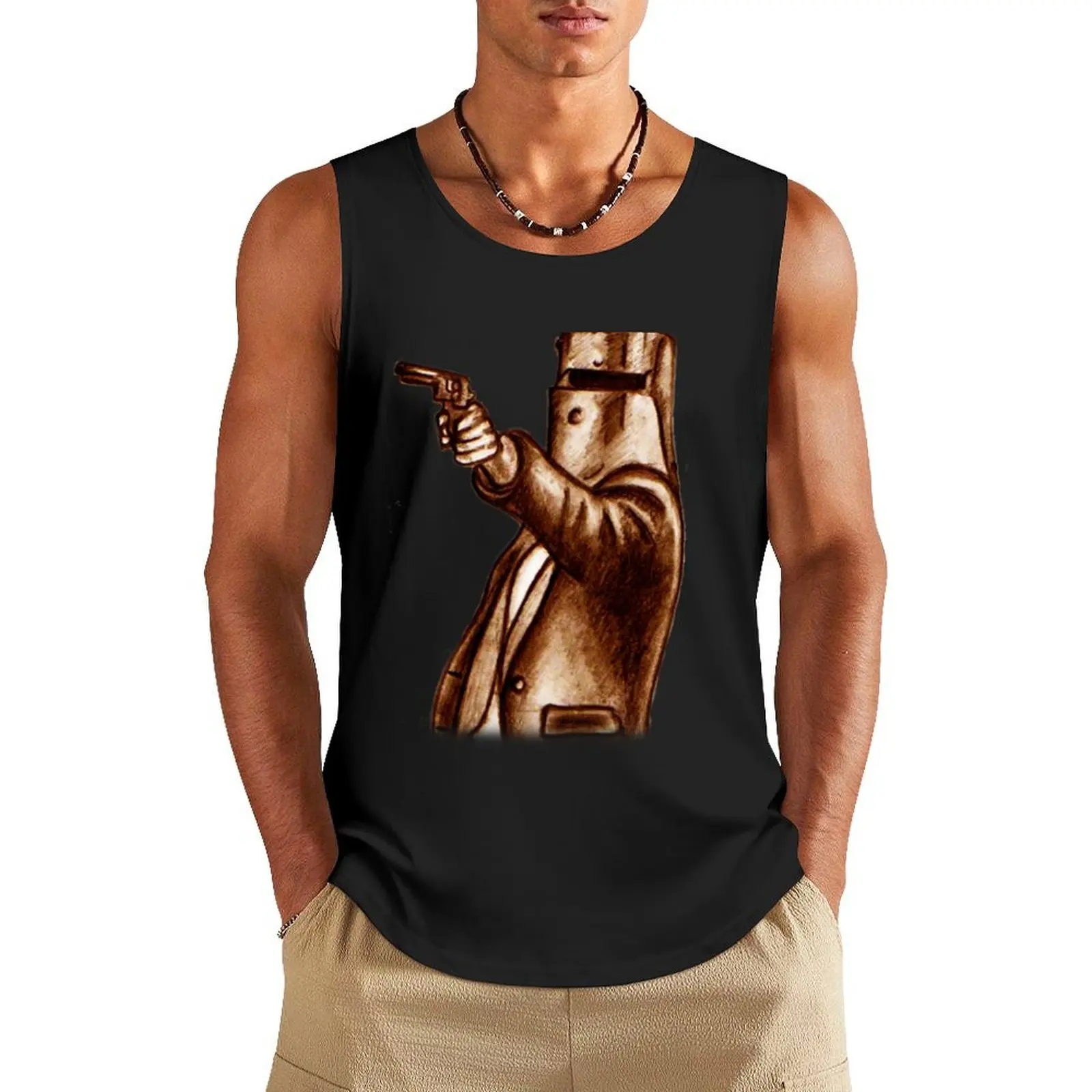 

NED Tank Top gym shirt man Muscle fit sleeveless shirt man mens clothing