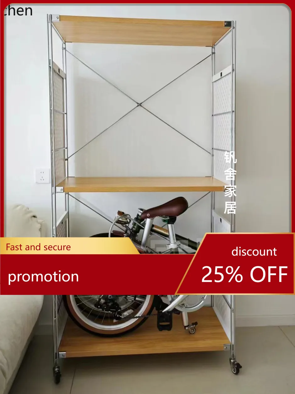 

YFY folding bicycle storage rack display rack parking rack small cloth entrance storage three-dimensional garage