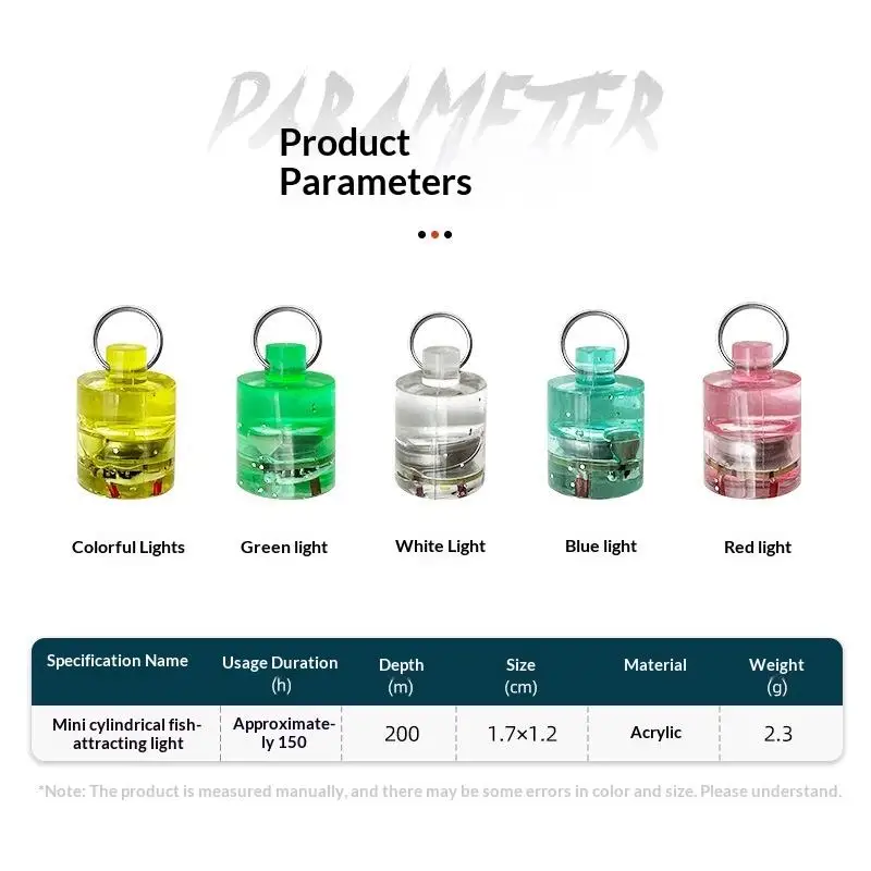 Mini lampe de pêche LED clignotante, leurre lumineux pour attirer les calmars, matériel de pêche