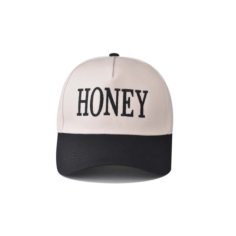 Baseball Cap Snapback Hat Sun hat Spring Autumn baseball cap Sport cap HONEY Cap Hip Hop Fitted Cap Stitching color hat