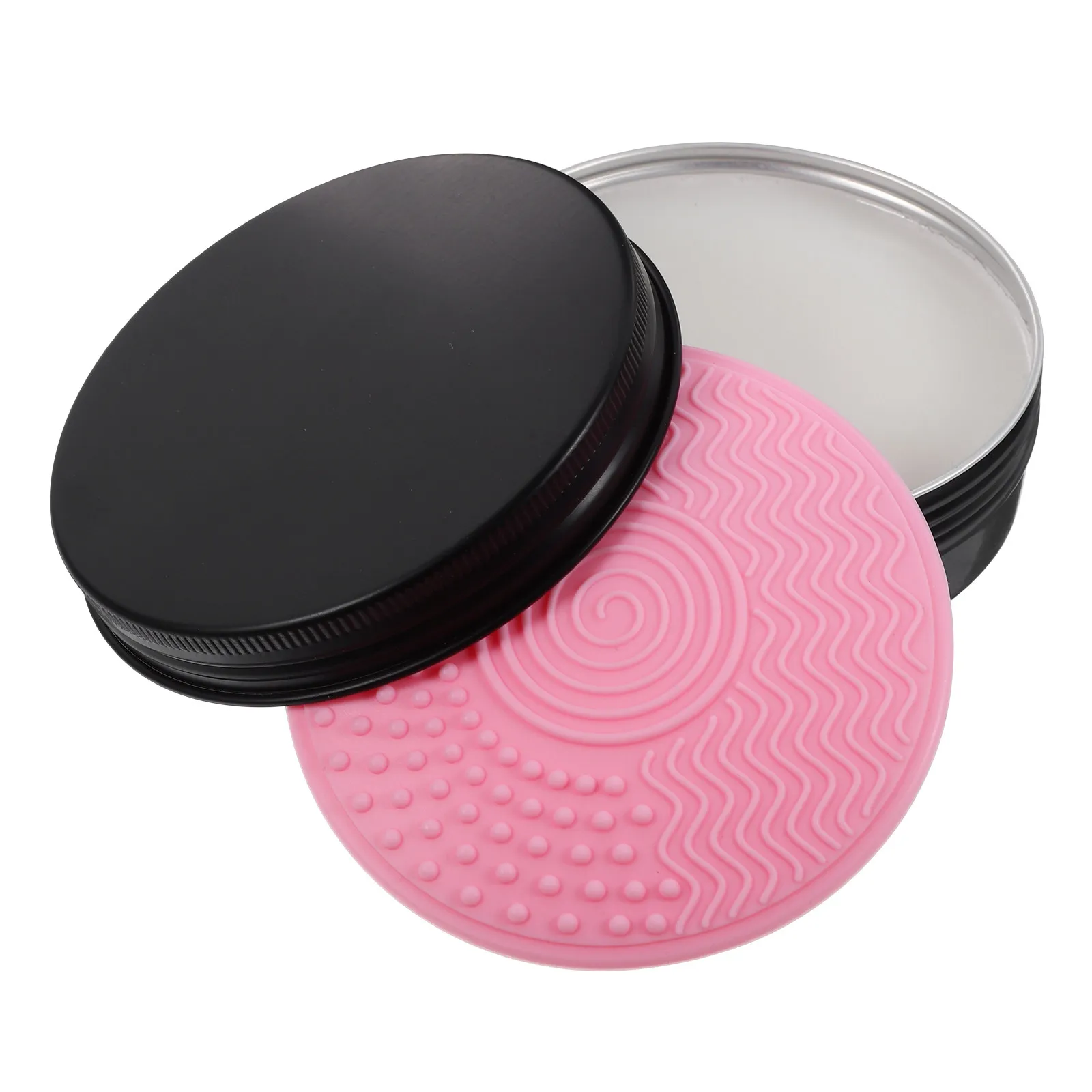 Caja Limpiadora de Brochas de Maquillaje, Jabón Limpiador Compacto y Portátil para Eliminar Fácilmente el Polvo y el Maquillaje de Color