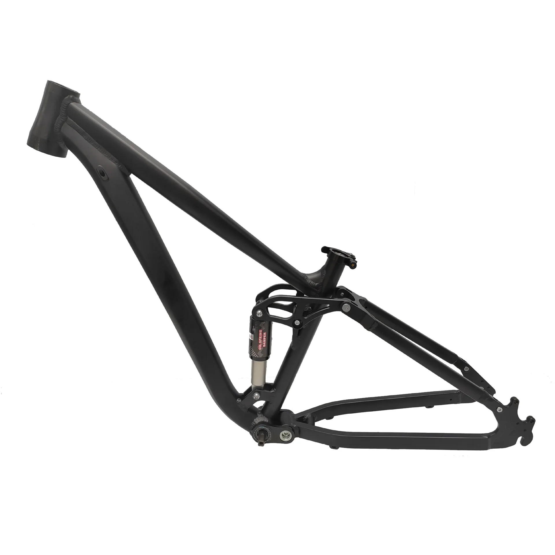 

For Road Bikes 29er Carbon Full Suspension Bike Frame with Front Fork Kit Trailer Durable Rear Impact Aluminum Front