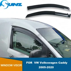 Weathershields For VW Volkswagen Caddy 2005-2021 2pcs Window Visor Vent Awnings Rain Guard Deflector Shelters Car Stylings SUNZ