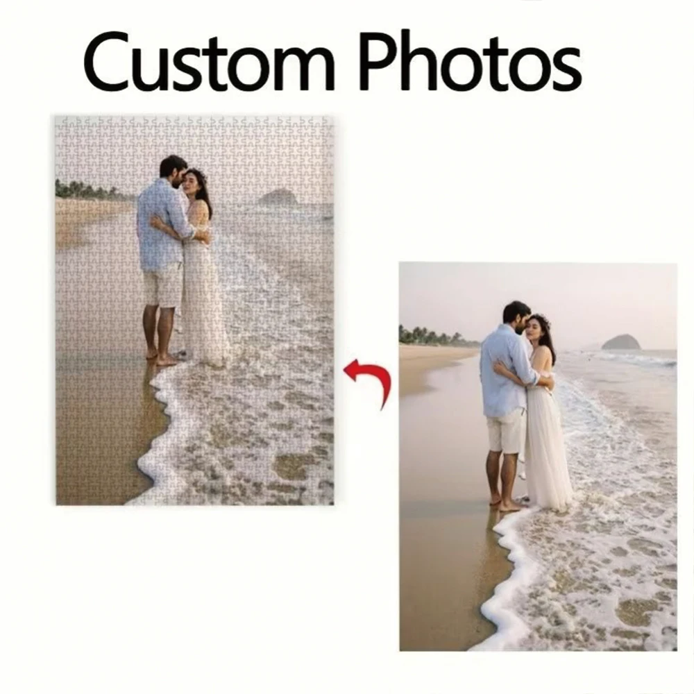 35/300/500/1067pcs Personalized Custom Photo Puzzle Couple Photos Funny Adult Leisure Toys Gift