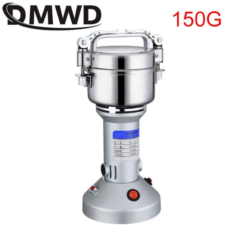 

DMWD 150g Spice Crusher Chinese Herbal Medicine Grinding Machine Stainless Steel Mill Grain Ultrafine Electric Herb Nuts Grinder