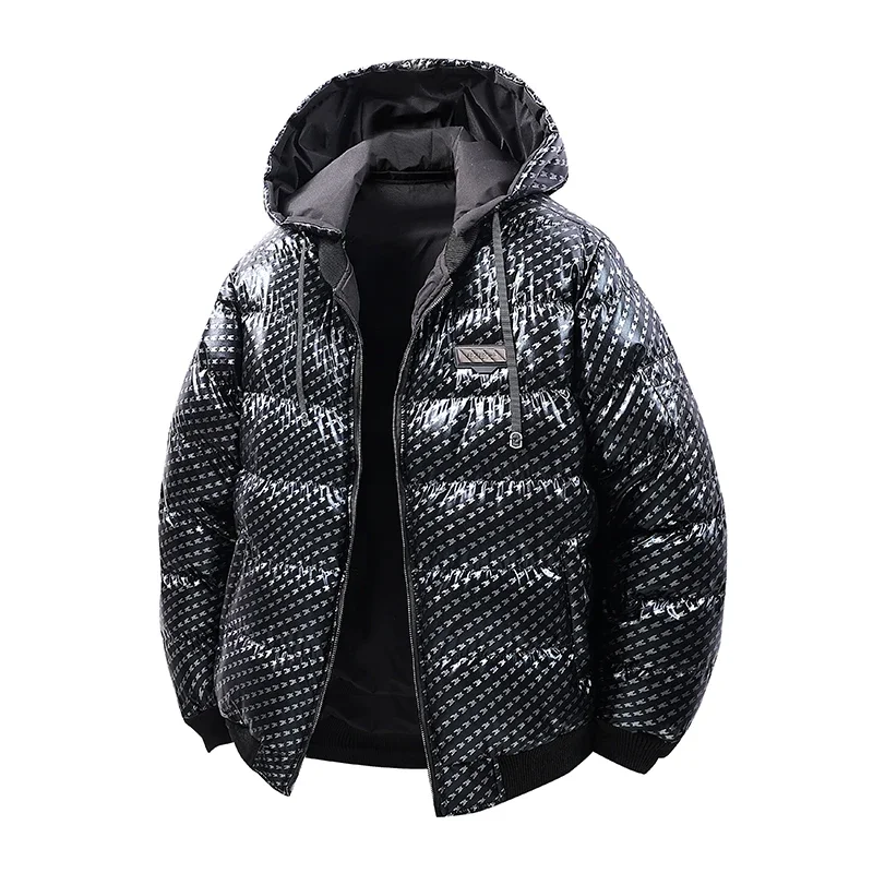 Nwe Men Winter Coats Casual Fashion Cotton Padded Clothe Men's Bread Jackets Hooded Thicken Warm Down Jackets Outerwear