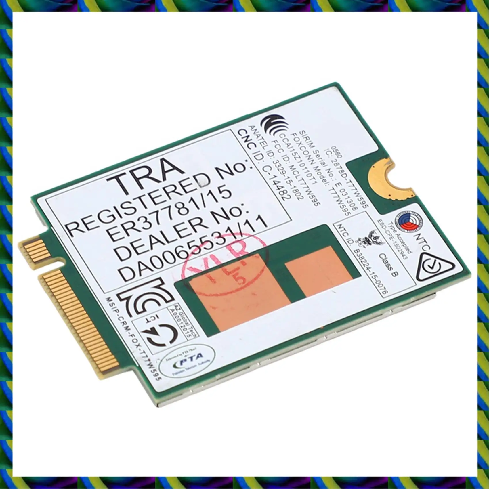 يوميا 2X Lt4120 X5 LTE T77W595 796928-001 4G WWAN M.2 150Mbps LTE مودم ل HP Elite X2 840 850 G3 640 650 645 G2 أخضر