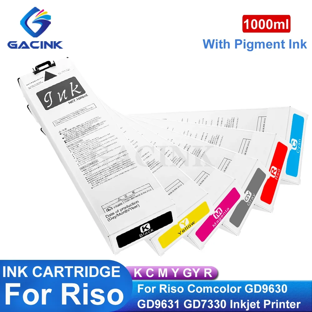 Compatible Ink Cartridge For Riso S-7280C/7281C/7282C/7283C/7284C/S-7313 For Riso Comcolor GD9630 GD9631 GD7330 With Ink 1000ML