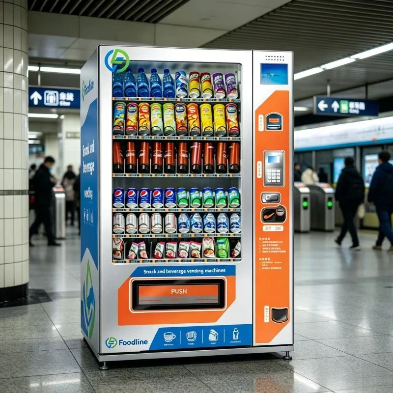 FL Customized Smart Snack and Beverage Vending Machine for Busy Locations
