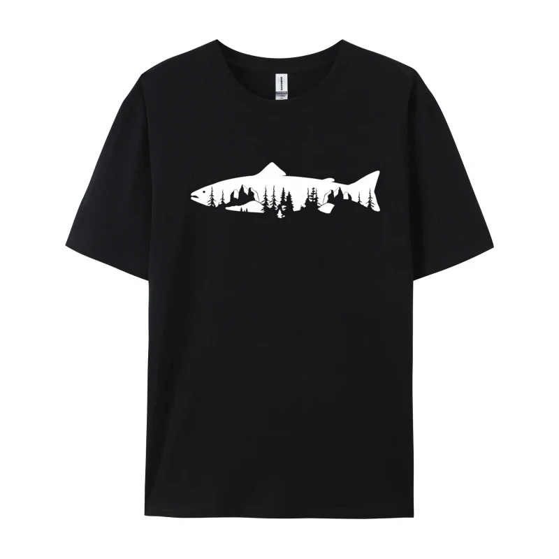 

Crustal Fish Tree Rock T-Shirt 2024 New Men T Shirts Casual Tops Shirts Premium Cotton Crazy Tee-Shirts Round Neck Free Shipping