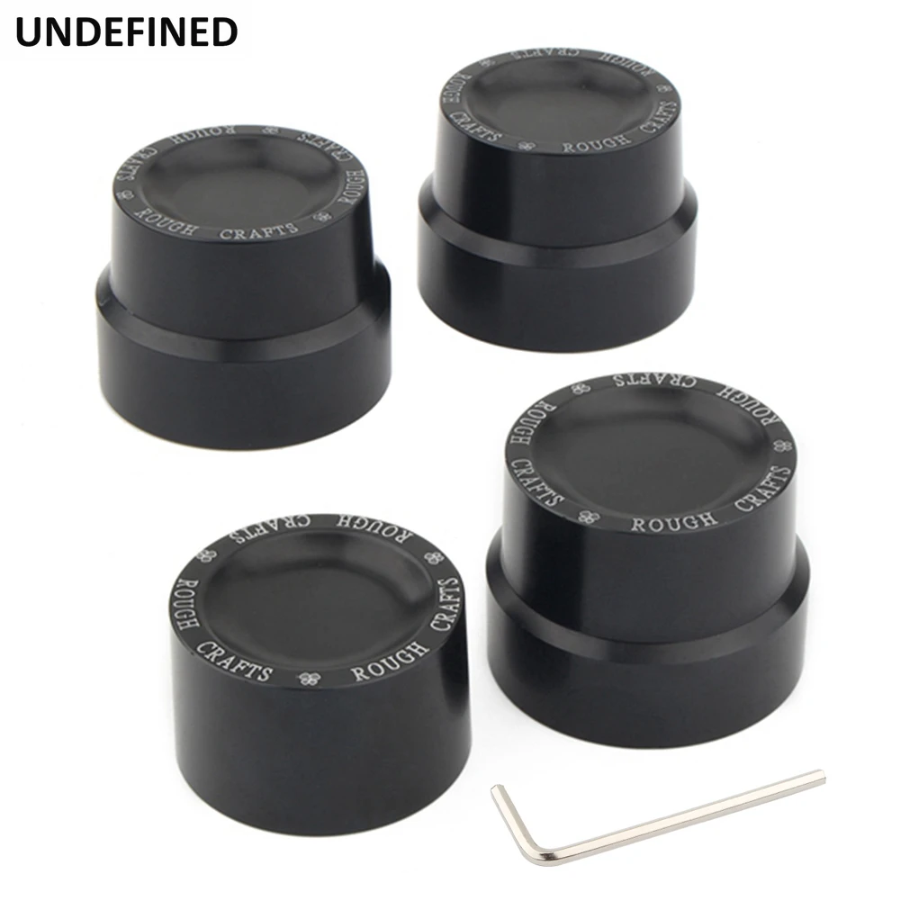 Motorcycle Front Rear Axle Nut Cover Caps CNC Black For Harley Touring Road Glide Low Rider Sportster Iron 883 XL1200 Softail