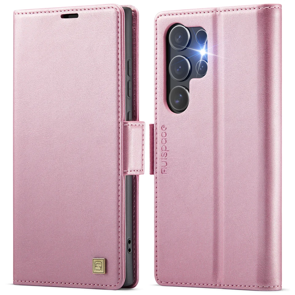 Funda para Samsung S25 S24 Ultra S23 Plus S22 S21 FE, Funda para Samsung S25 Edge, Tapa magnética de lujo 2