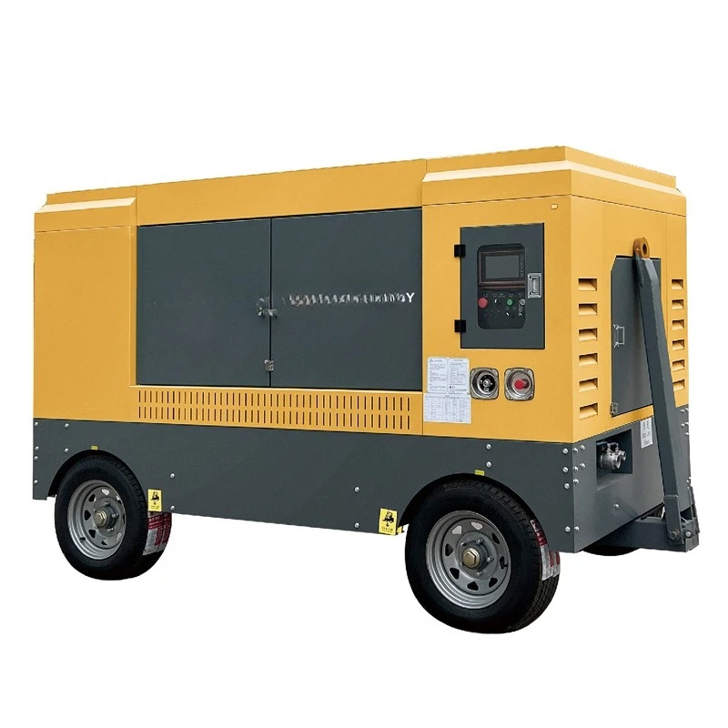 Mobile Screw Air Compressor Industrial Compressor Large Mine Use for Diesel Drilling Rig