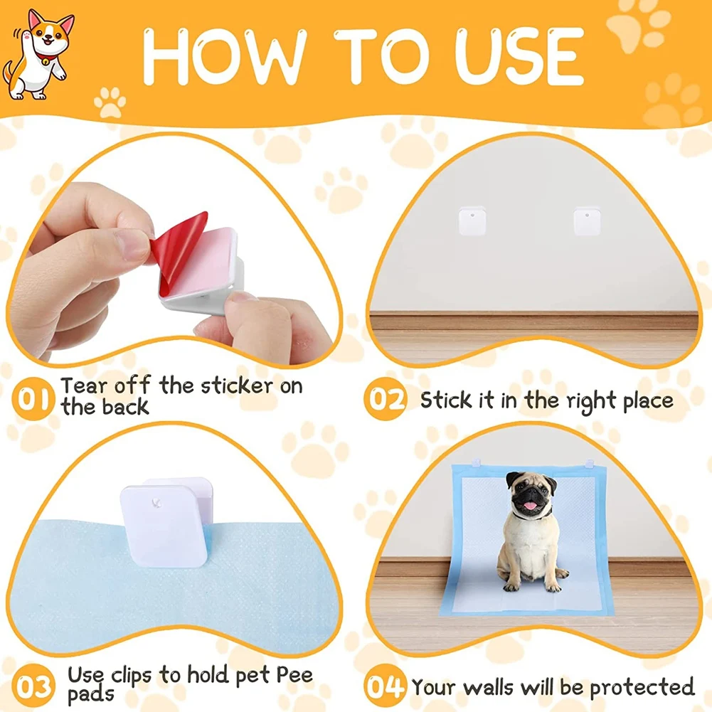 

Wall Pee Pad Holder Dog Potty Training Pad Holder for Indoor Pee Pads