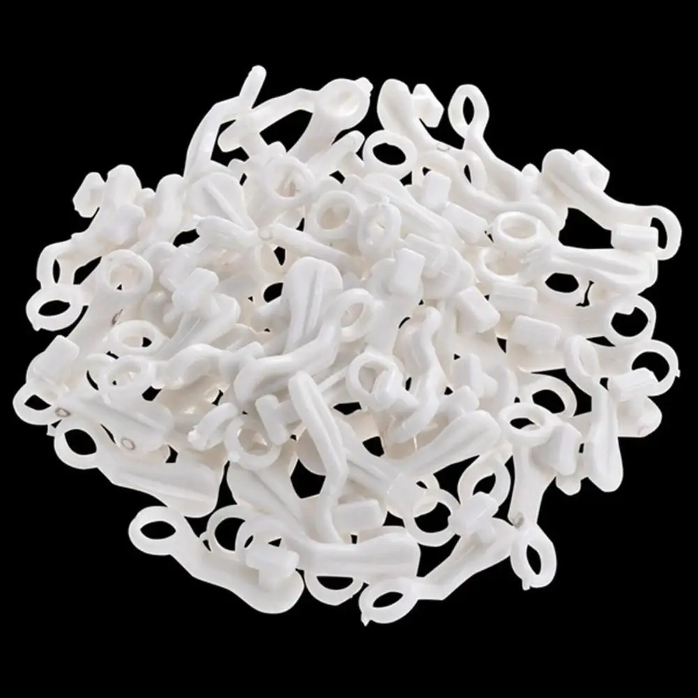 Home 50/100/150PCS Drape Accessories Clip On Replacement For SWISH Hanging Curtain Glider Hook Rail Runner Track Curtain Rings