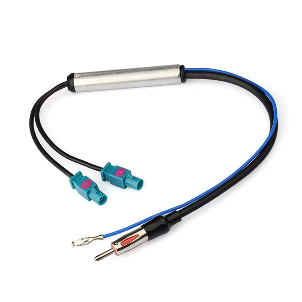 18.1\'\' Car Special Radio Antenna AM/FM Audio Radio Signal Amplifier Dual Fakra RF Radio Antenna Aerial Adapter For VW For Audi