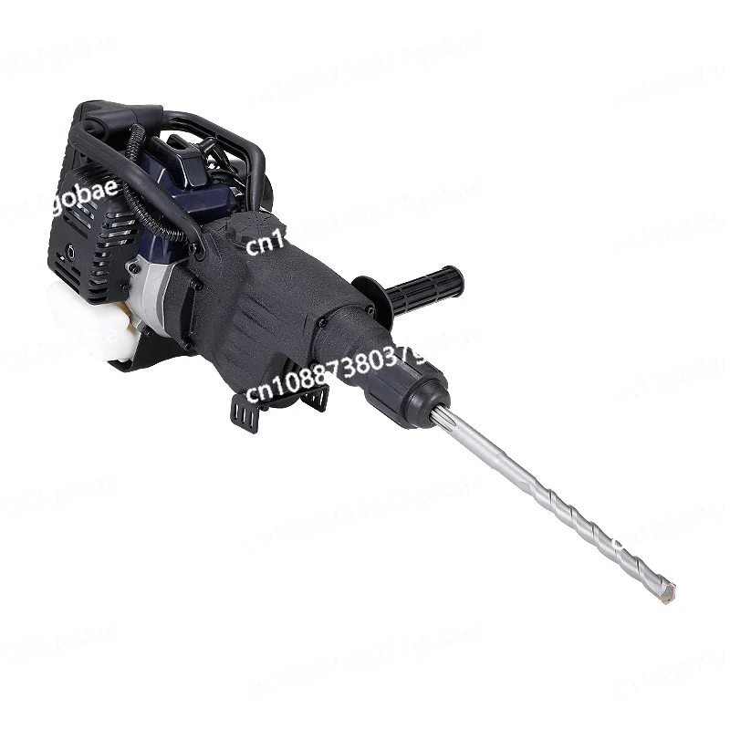 Four-Stroke Gasoline Pickaxe Rock Drill Multi-Function Rock Digging Honey Impact Drill