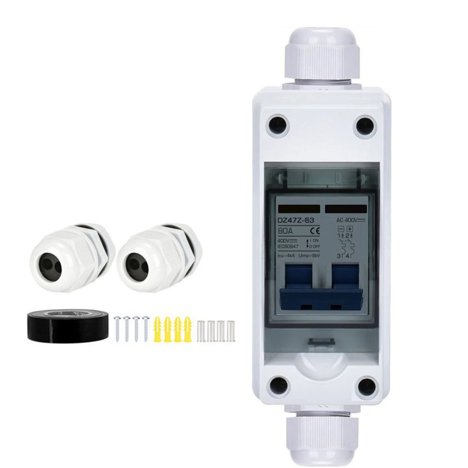 

AC400V Circuit Breaker PV Disconnector Electrical Safety Electrical Life 4000 Times High Quality Household Use IP65 Waterproof