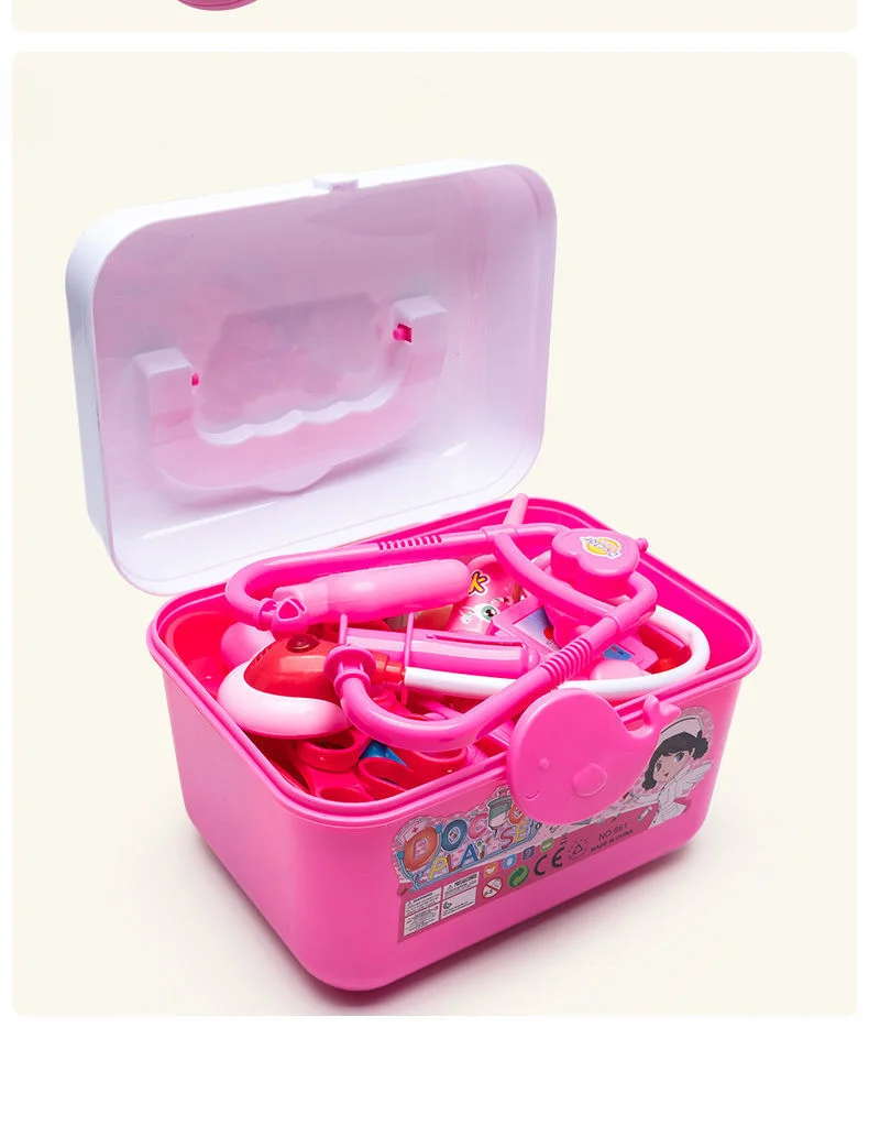 Kinder Arzt Set Zahnarzt Krankenschwester Pretend Spielen Spielzeug Simulierte Stethoskop Medizinische Tool Kit Medizinische Rolle Spielen Zubehör Spaß Geschenke – Detail 7
