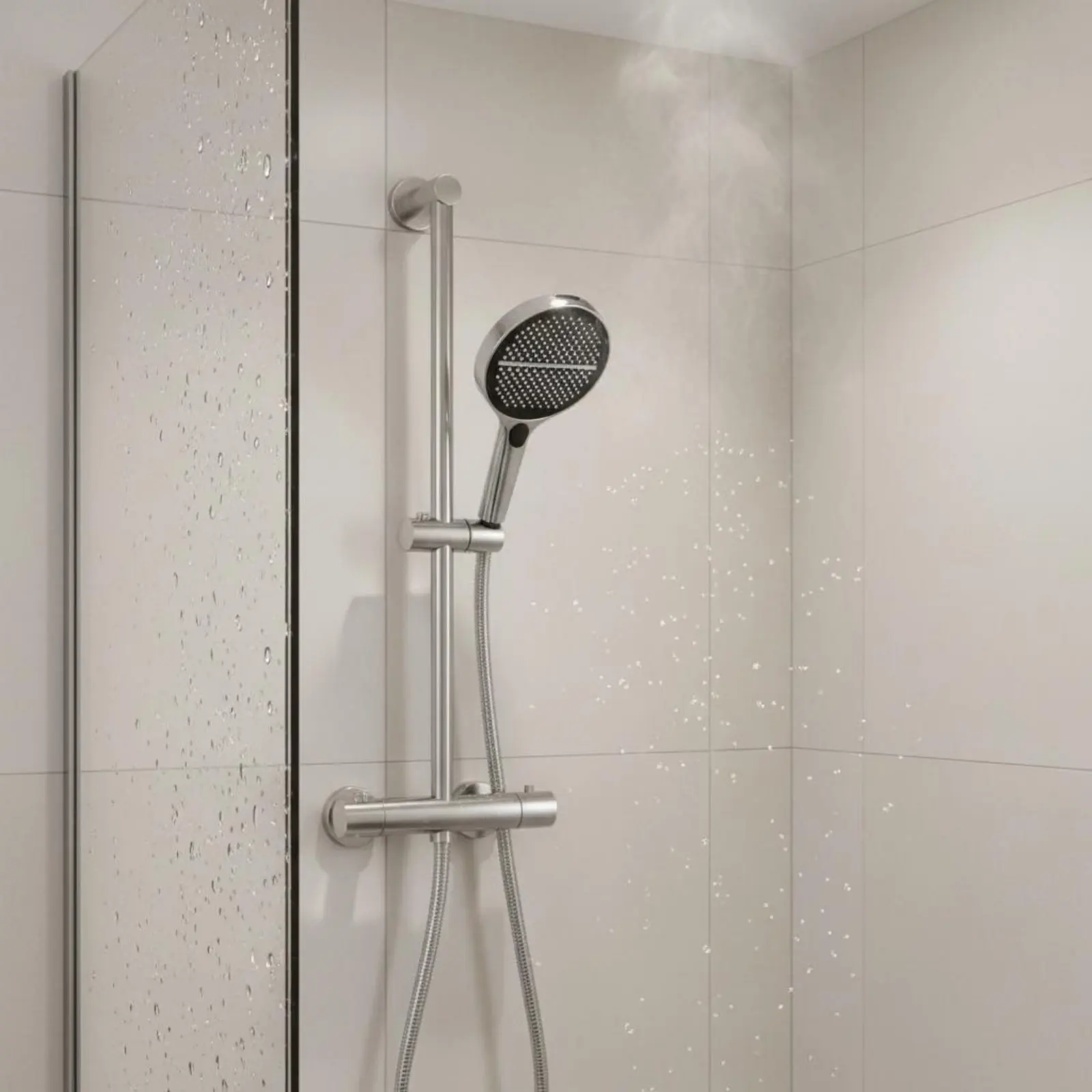 

Ручная душевая лейка высокого давления с эффектом тропического дождя, комбинированная, с управлением одной кнопкой, для ванной комнаты