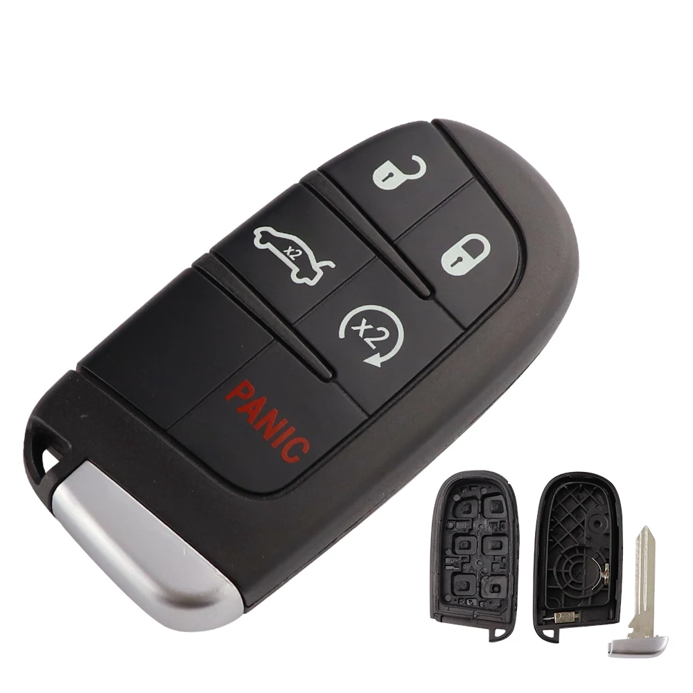 YIQIXIN Remote Car Key Shell For Dodge Challenger Charger Durango Journey For Jeep Grand Cherokee For Chrysler 300 5 Buttons