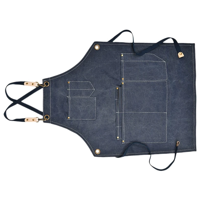 Delantal de jardinería de lona con bolsillos Delantal de taller de jardín para hombres y mujeres