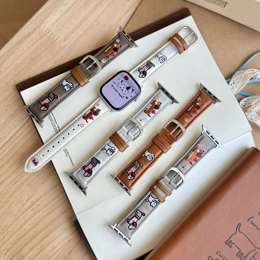 new year horse watch band embroidery watch strap Women's wristwatch belt  watch connected watch bracelet Phone strap accessories