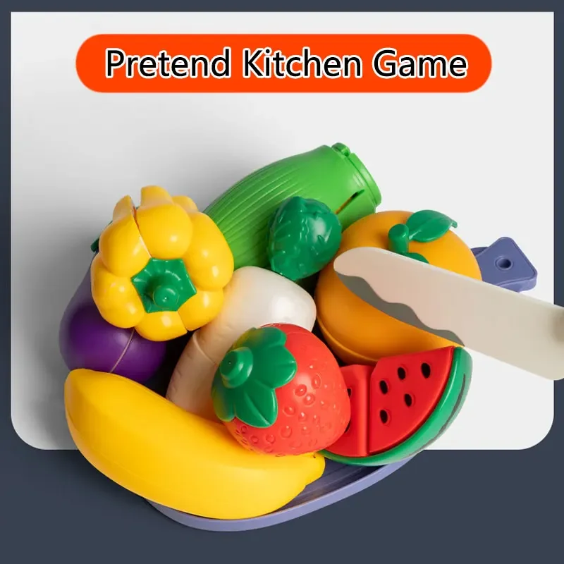 Jugar comida de juguete de cocina, comida de imitación, juego de cocina, accesorios de juguetes, regalos de cumpleaños para niños y niñas de 3 4 5 años