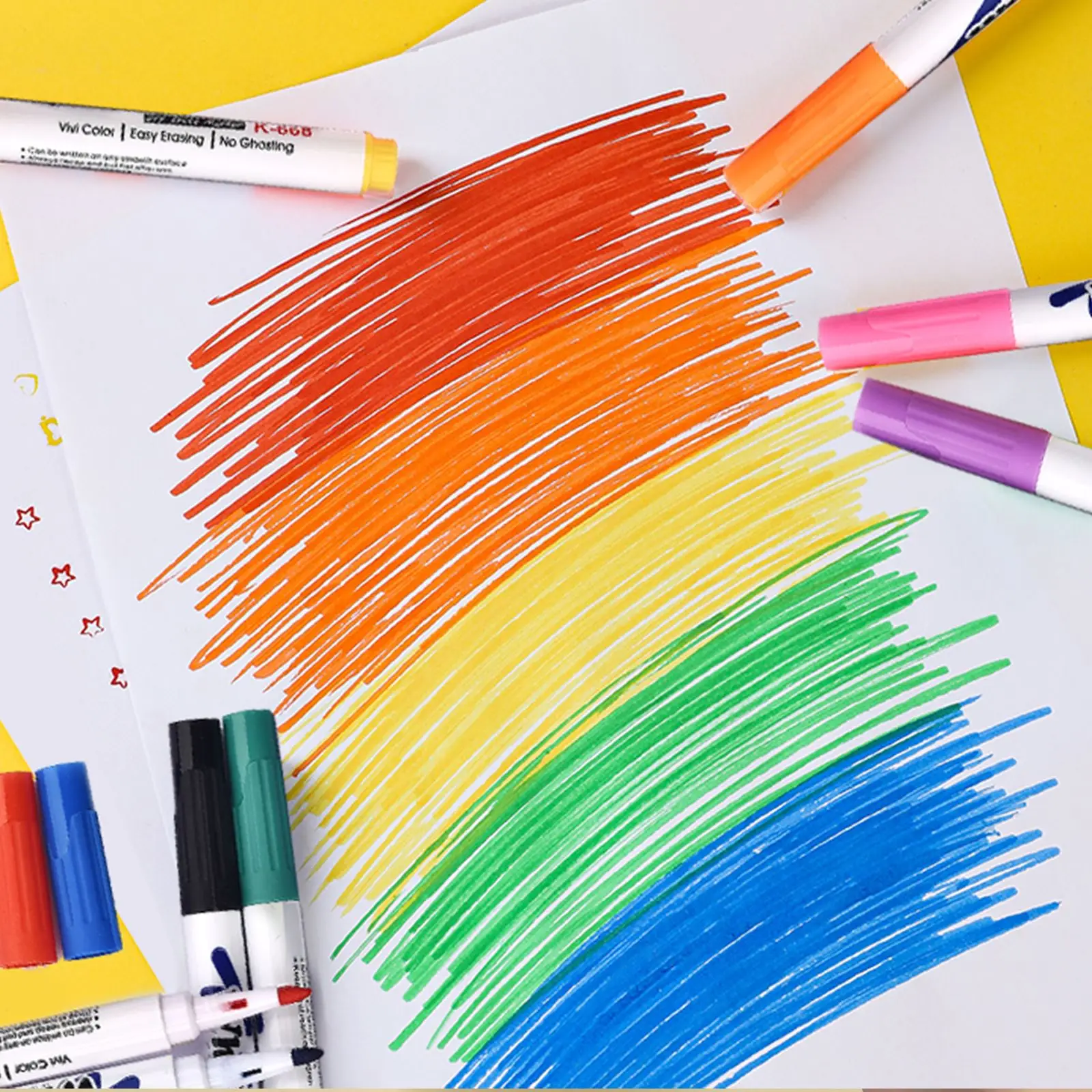 Magical Water Painting Pen Whiteboard Markers Floating Ink Pen Doodle Water Pens Montessori Early Education Toy Art Supplies