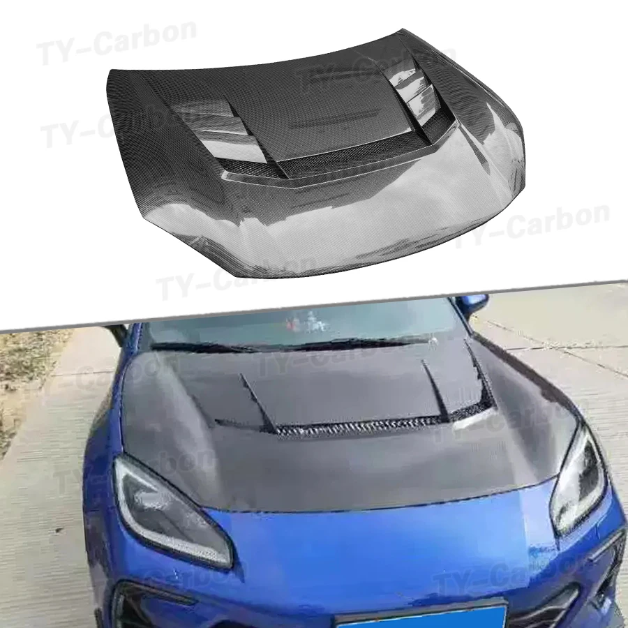 High Quality Real Carbon Fiber Front Hood For Toyota GR86 ZN8 BRZ ZD8 2021+ Car Front Engine Front Hood Bonnet Cover Bodykit