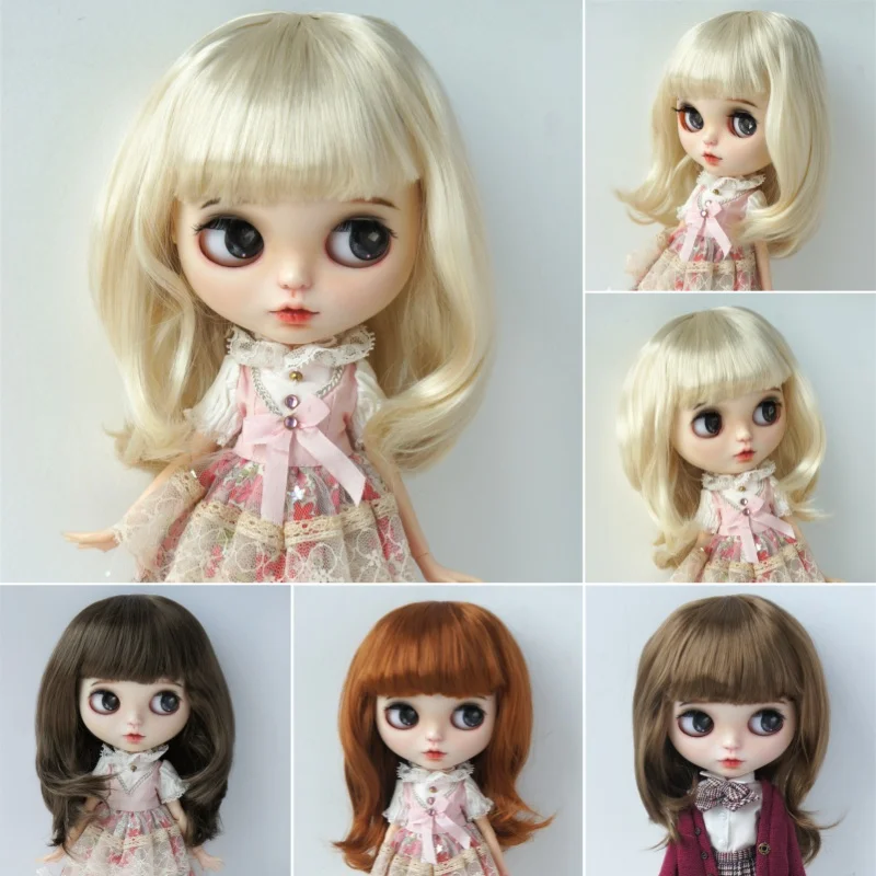 Jusuns BJD Hair JD045 9-10inch 10-11inch Long Nature Wave  Synthetic Mohair QBaby Wig  23-25cm 26-28cm Blythes Doll Accessories