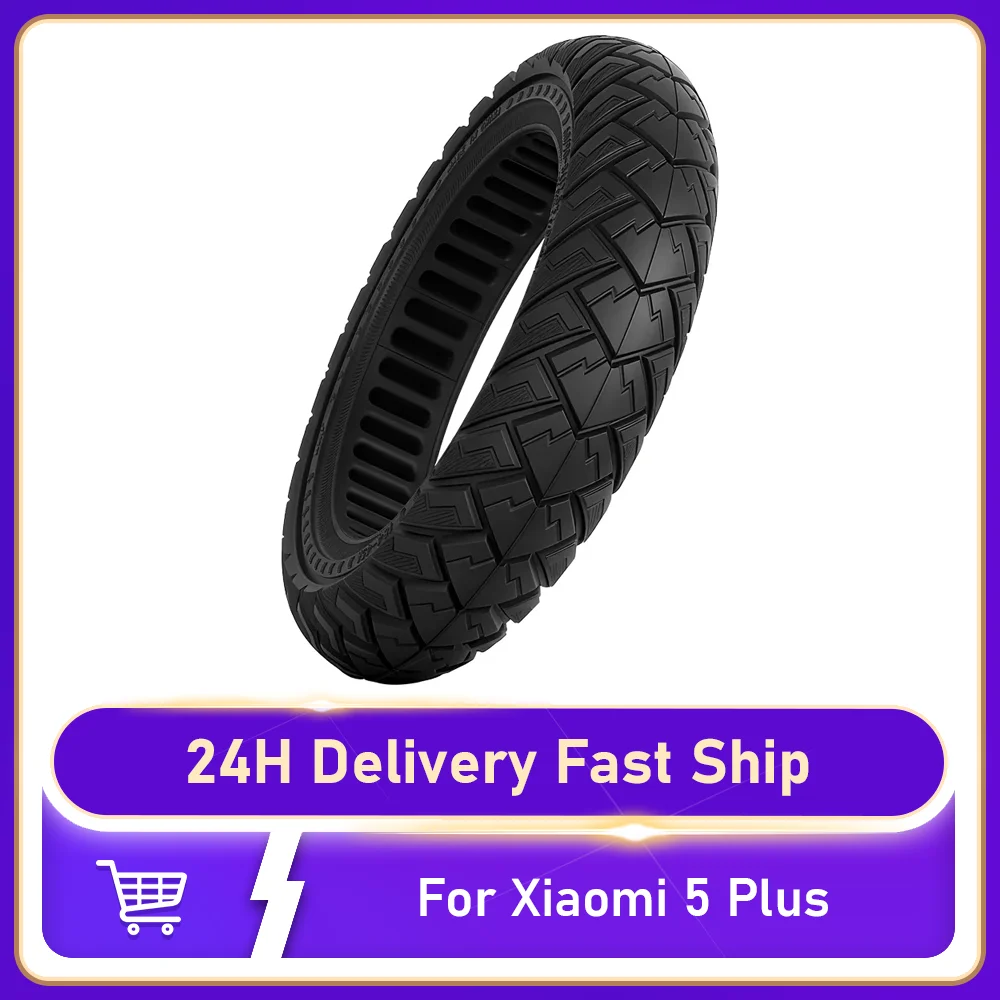 

12 Inch Tubeless Solid Tire for Xiaomi 5 Plus 60/90-8 Thickened Off Road Explosion-Proof Tyre Electric Scooter Accessories