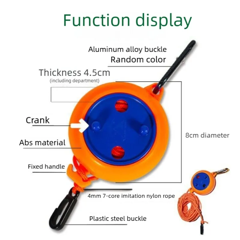 Outdoor Clothesline Travel Portable Windproof and Non-slip Clothesline Indoor Retractable Non-punching Invisible Clothesline