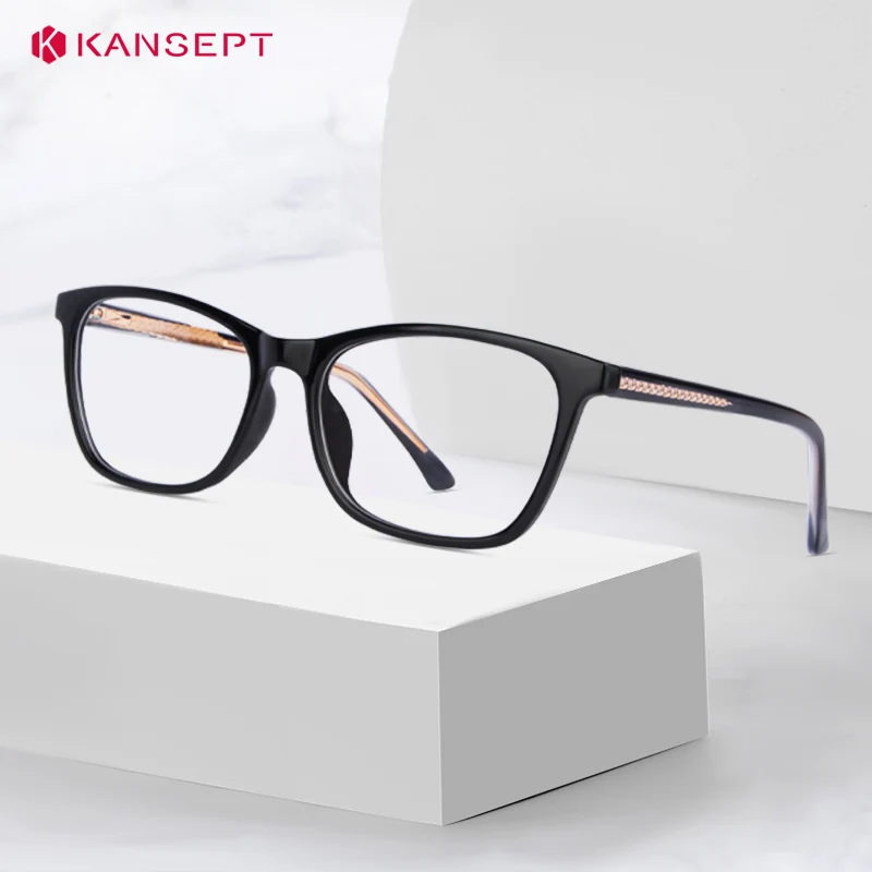 KANSEPT إطارات النظارات عالية الجودة وصفة طبية العدسات قصر النظر العدسات النظارات النسائية العدسات نظارات القراءة الزجاجية الصف