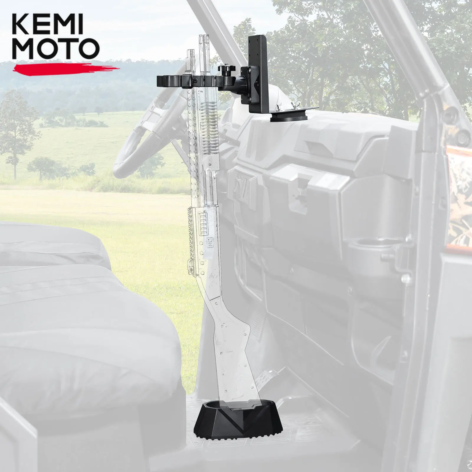 

UTV Doors Shovel Mount Bow Rack Cup Holder Cargo Bed Gun Holder Rack Compatible with Polaris Ranger XP 1000 General 2/4