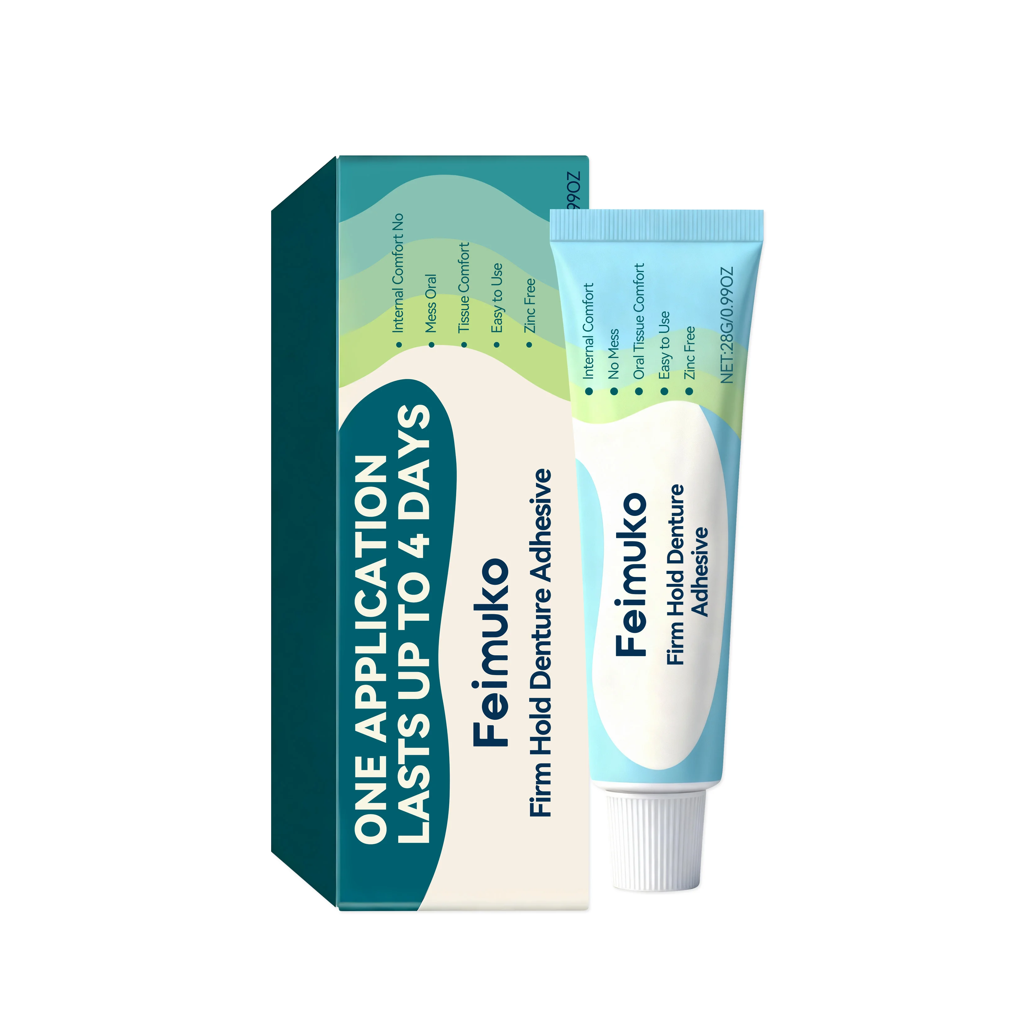 Firm Hold Denture Adhesive Cream For Dentures Comfortable Fit No Foreign Body Feeling Portable Easy To Use Denture Fixing Cream