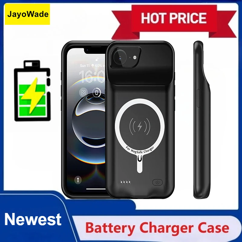 

10000mAh Battery Charger Case Powerbank for IPhone 16e 17 Air Plus 16 Pro Max Power Bank Magnetic Wireless Charging for IPhone17