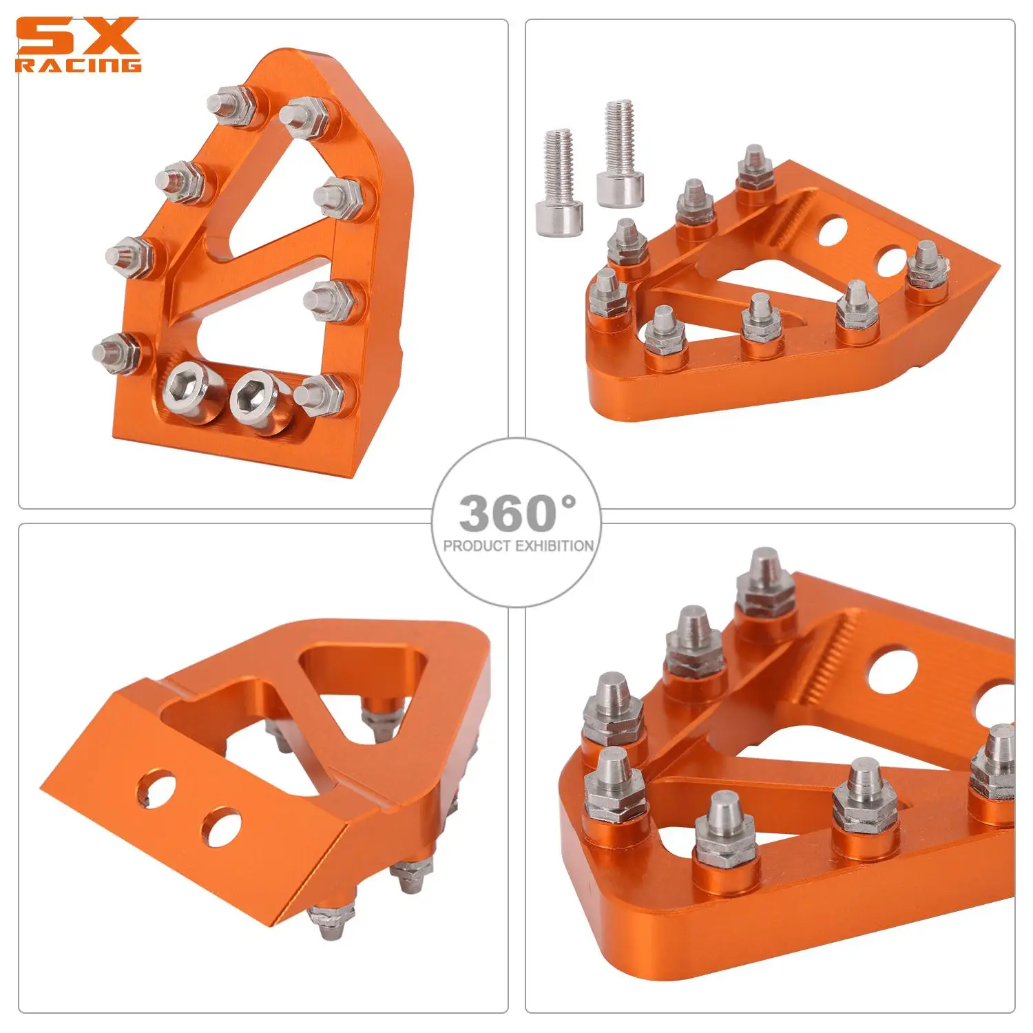 Larger Rear Brake Pedal Step Tip Plate For Husqvarna FC TC TE FE TX FX 125 150 250 350 450 501 150I 250I 300I 2016-2022