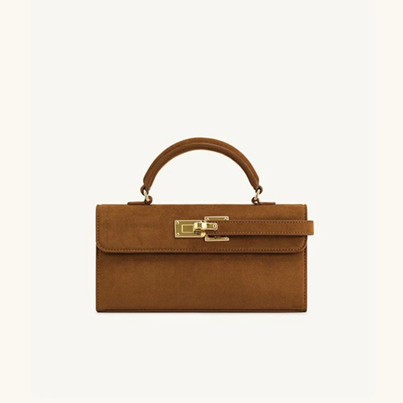 حقيبة يد JW Maillard Kelly، حقيبة مربعة صغيرة، حقيبة كروس محمولة باليد، حقيبة كتف واحدة فاخرة