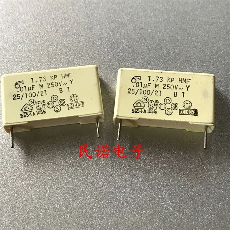 

200PCS/Brand new safety capacitor 250V 0.01UF 250VAC 103 10NF pin pitch 22.5mm in stock