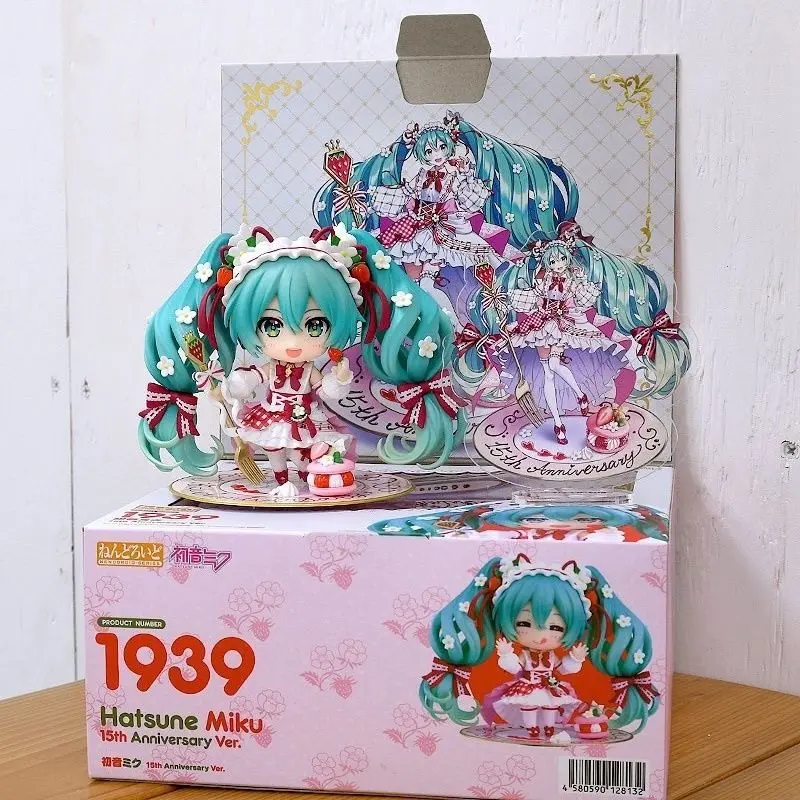 

Фигурка Nendoroid Hatsune Miku Strawberry 1939 Cake Theme Mori Kuraen из высококачественной глины, декор для ПК, подарок для фанатов на день рождения