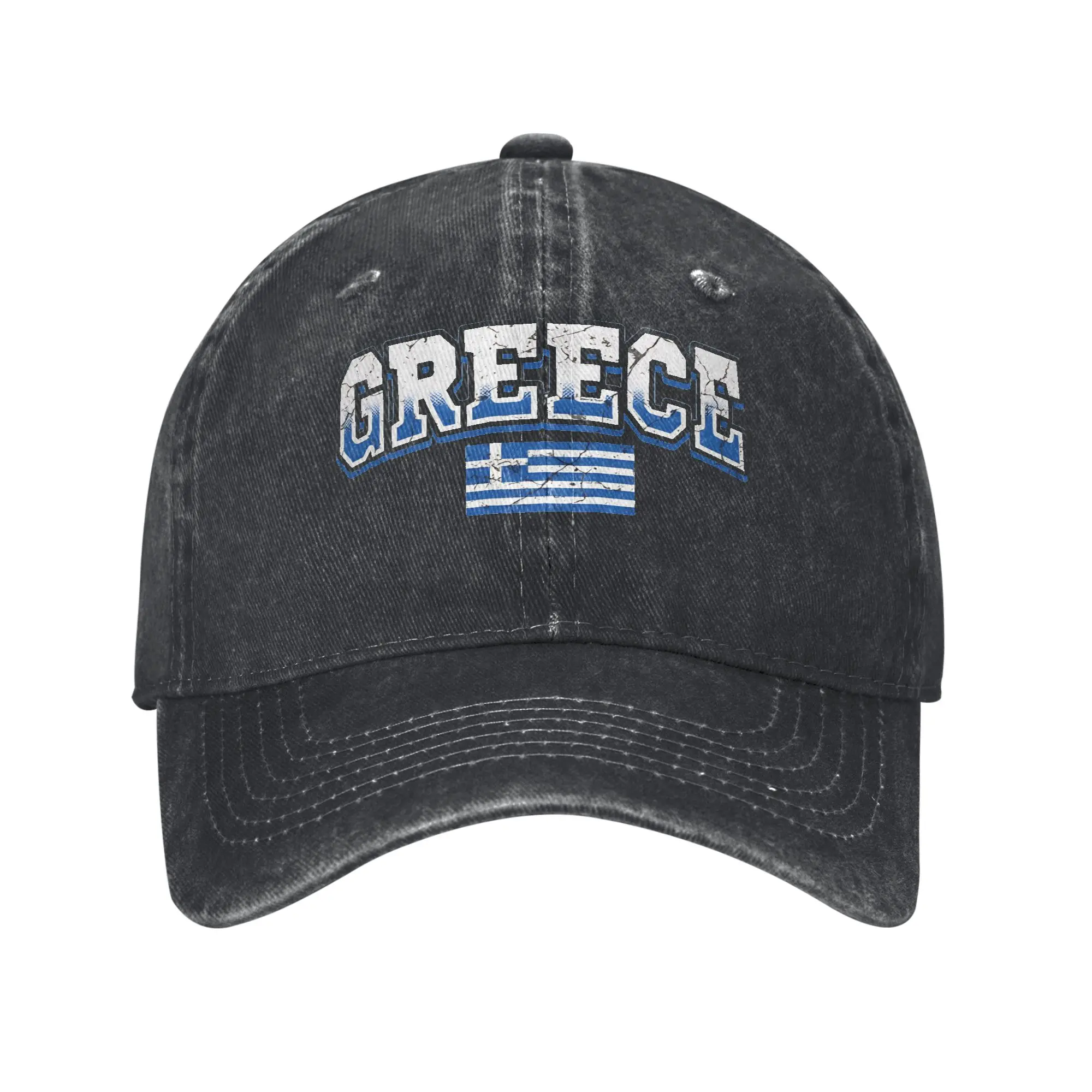 

Greek Flag Greece Hellas Hellenic Casual Baseball Cap Outdoor Sport Trucker Hat Summer Sunscreen Couple Women Snapback Cap