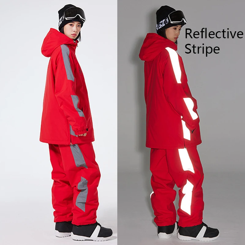 Winter Waterproof Men Snow Suits Outdoor Sport Man Skiing Sets Hooded Jackets Pants Mountain Man Snowboard Costume Clothes