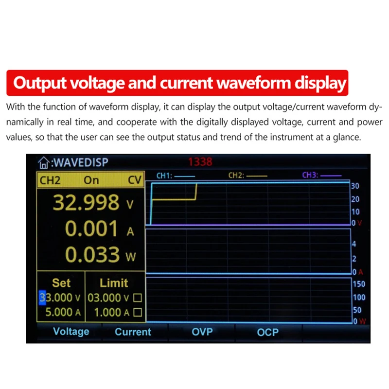 UNI-T UDP3305S-E Programmable Adjustable DC Power Supply Laboratory 30V 5A Voltage Regulator 4 Channels High Precision