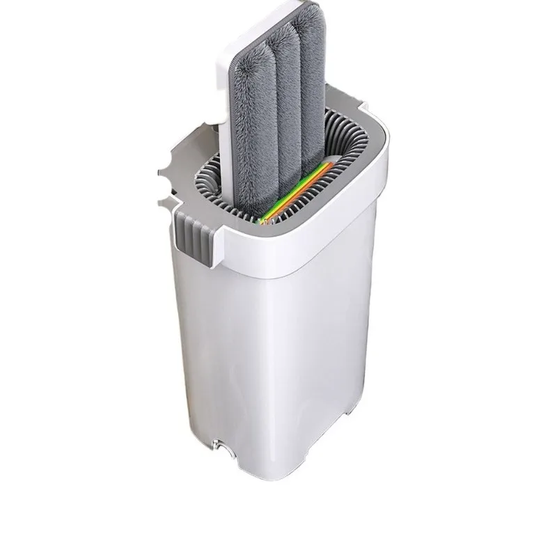 Home Dry/Wet Flat Mop - Hands-Free Lazy Person Mop Bucket, One-Wipe Clean Floor Tool with Water Change