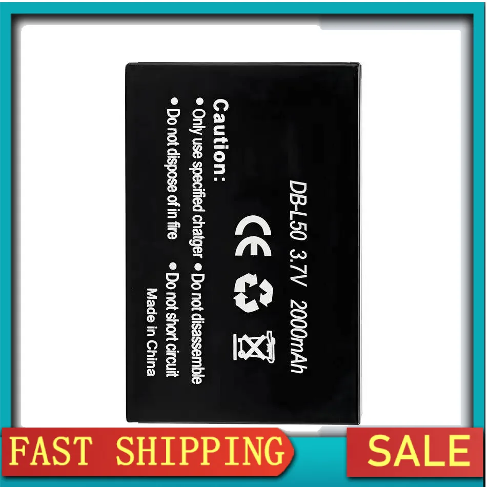 

2000 мАч для Sanyo Vpc-TH2 Vpc-HD2000 Vpc-HD2000EBK WH1 TH1 Сменный аккумулятор премиум-класса для камеры DB-L50