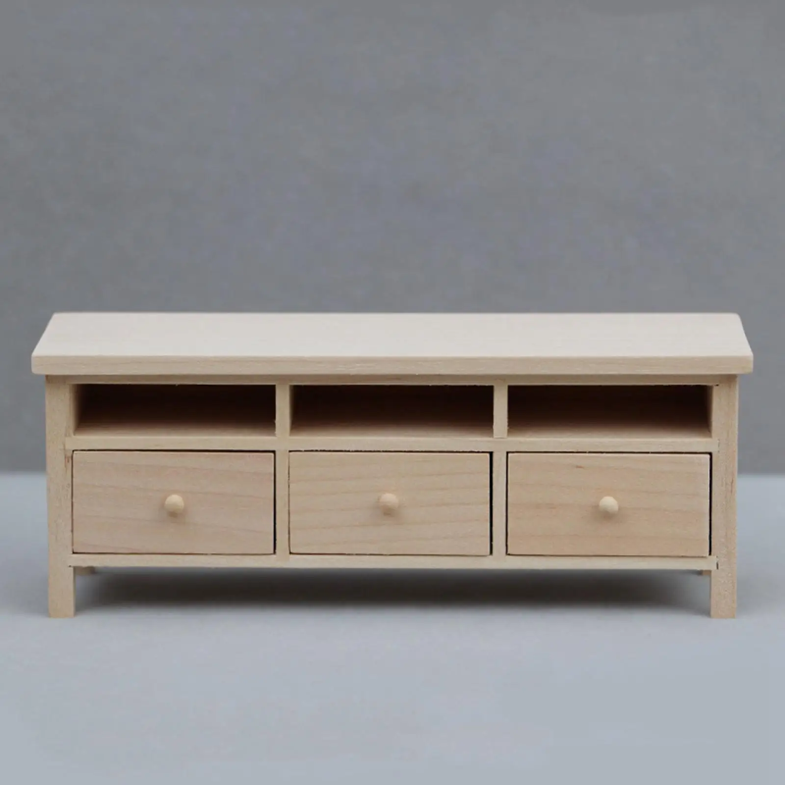 Meuble TV Miniature pour maison de poupée, meubles pour décoration de maison de poupées, 1/12