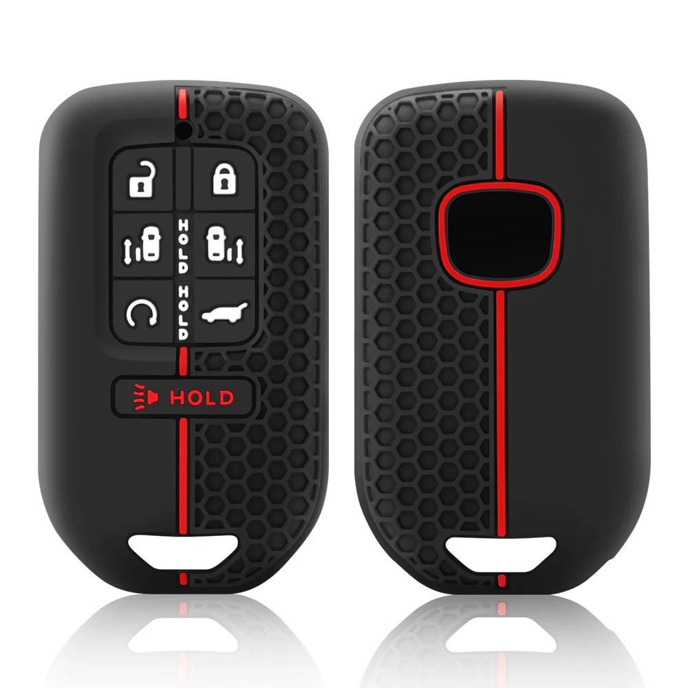 Funda blanda para mando a distancia de coche, carcasa de goma de silicona con 7 botones, impermeable, para Honda Odyssey Elite Ex 2018 2019, mando a distancia inteligente sin llave