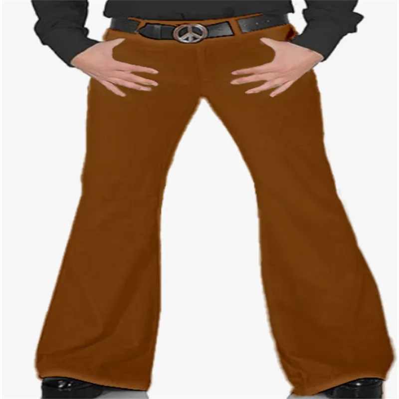 بنطال كاجوال مرن بلون سادة جديد للرجال