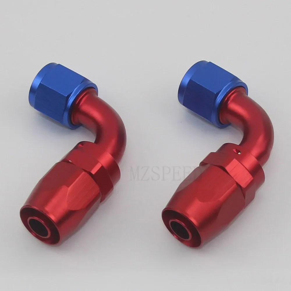 

1PCS/LOT AN10 Pipe joints Aluminum 90 Degree Swivel Oil/Fuel Fitting Adaptor Oil cooler hose fitting AN10-90A